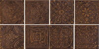 Tubadzin TINTA BROWN 14,8X14,8 dekor