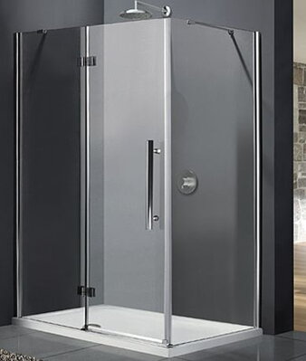 Aquatek BETTER R53 OBDĹŽNIKOVÝ SPRCHOVÝ KÚT 140x90, ľavý, sklo číre