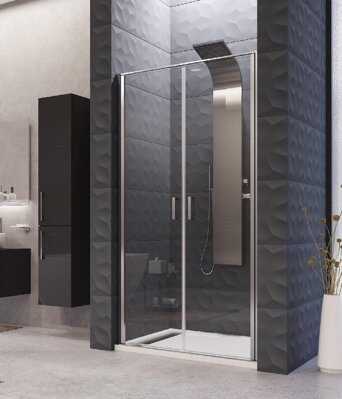 Aquatek YES B2 100 SPRCHOVÉ DVERE, chróm sklo číre
