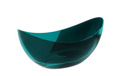 Besco AXYA OCEAN BREEZE 180 VAŇA VOĽNE STOJACA 180x80, zelená zo syntetickej živice, klik-klak čierny WAA-180-OBB