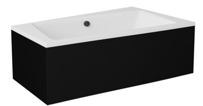 Besco INFINITY BLACK 170 P/L VAŇOVÝ PANEL, čierny matný sanitárny akrylát OAI-170-NSC