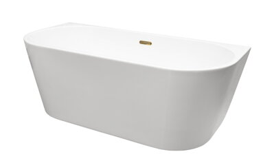 Besco VICA NEW 170 VAŇA VOĽNE STOJACA 170x80, biela sanitárny akrylát, prepad slim klik-klak biely WAS-170VNBI