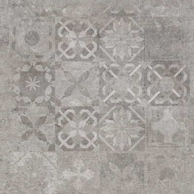 Cerrad SOFTCEMENT SILVER DECOR PATCHWORK MAT REKT. 59,7x59,7 dlažba