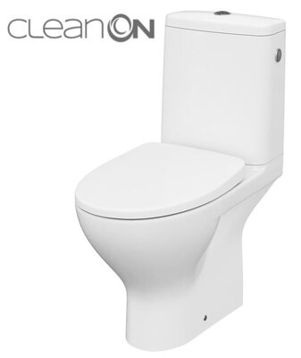 Cersanit MODUO WC MISA STOJACA + sedátko SLIM WRAP duroplast, 3/5 l, biele keramické K116-036