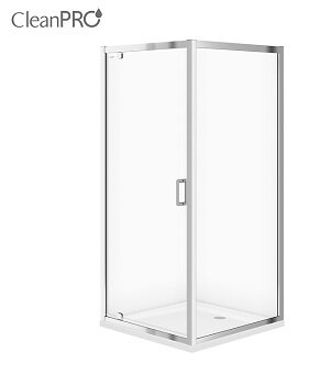 Cersanit ARTECO ŠTVORCOVÝ SPRCHOVÝ KÚT 90x90x190 + VANIČKA, chróm, sklo číre S601-116