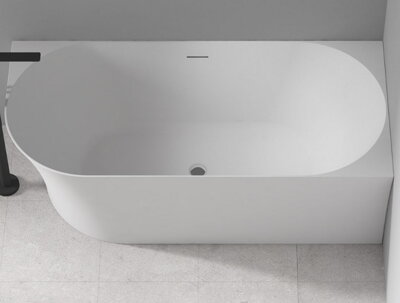 Emporia MOLLY 150 VAŇA VOĽNE STOJACA 150x78, pravá biela akrylát, klik-klak biely EMPORIA-TW-7790R-1500