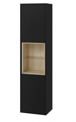 Excellent TUTO SKRINKA VYSOKÁ BOČNÁ 40 cm, čierna/dub MLEX.0201.400.BKBL