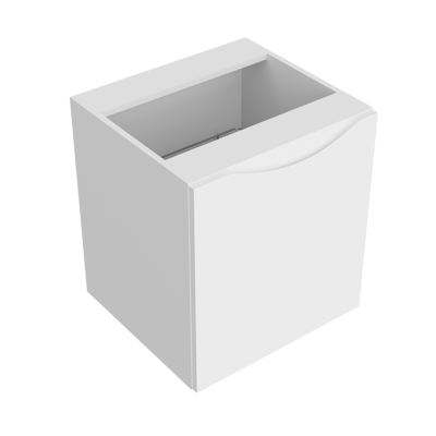 LaVita KOLORADO WHITE SKRINKA S KOŠOM 50,5 cm, biela lesklá