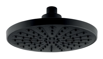 Novaservis Pevná hlavová sprcha, priemer 200 mm, čierna RUP/200,5
