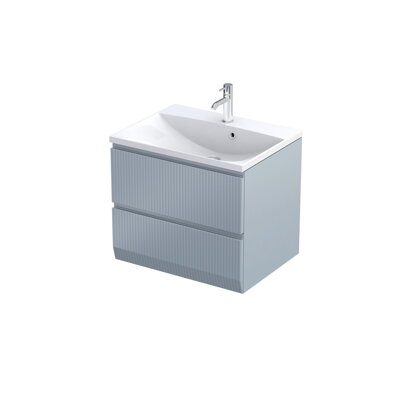 Oristo BRYLANT UNI SKRINKA POD UMÝVADLO 60 cm, sivo-modrá matná ryhovaná OR36-SD2S-60-16R