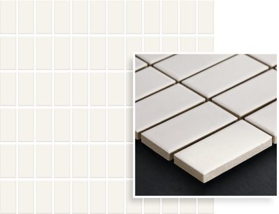 Paradyz ALBIR BIANCO MOZAIKA PRASOWANA K.2,3X4,8 29,8X29,8 mozaika
