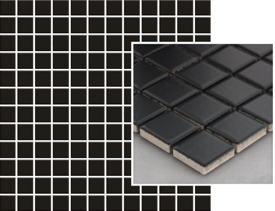 Paradyz ALBIR NERO MOZAIKA PRASOWANA K.2,3X2,3 29,8X29,8 mozaika