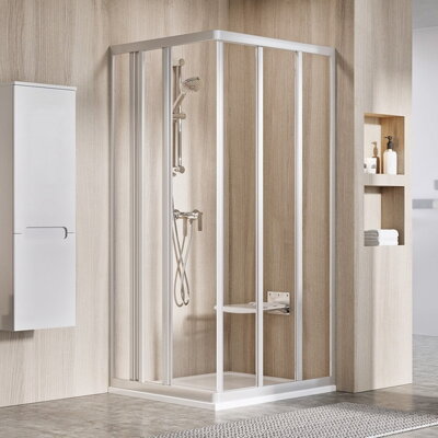 Ravak SPRCHOVÝ KÚT ASRV3-75 198 satin + transparent 15V30UR2Z1