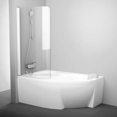 Ravak VAŇOVÁ ZÁSTENA 85 CVSK1 ROSA 140 / 150 L white + transparent 7QLM0100Y1
