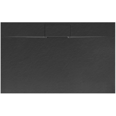 Rea BAZALT LONG BLACK OBDĹŽNIKOVÁ SPRCHOVÁ VANIČKA 80x100, čierna REA-K3323