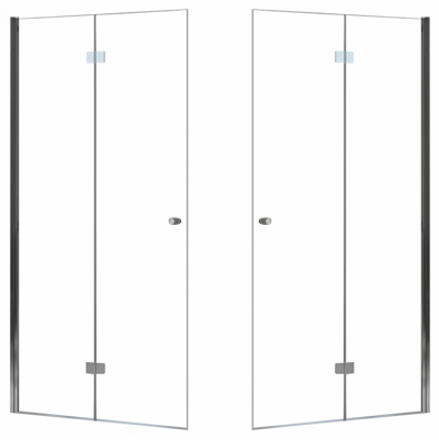 Rea FOLD N2 MODUL SPRCHOVÝ KÚT 90x190, sklo číre, chróm REA-K7442