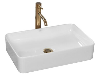 Rea AVIA UMÝVADLO NA DOSKU 51cm, biele keramické REA-U0840