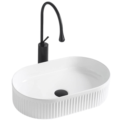 Rea VANDA UMÝVADLO NA DOSKU 49 cm, biele keramické REA-U0603