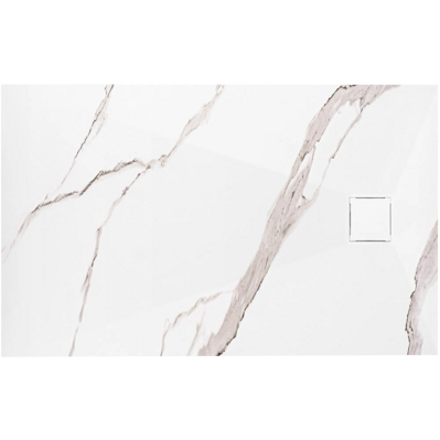 Rea MAGNUM CARRARA WHITE OBDĹŽNIKOVÁ SPRCHOVÁ VANIČKA 90x120, imitácia mramoru REA-K7006