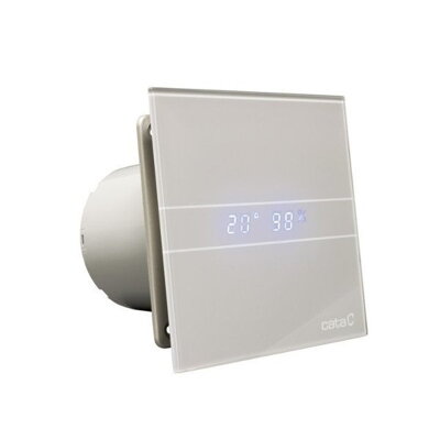 E-100 GSTH kúpeľňový ventilátor axiálny s automatom,4W/8W,potrubie 100mm,striebo