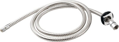 Sprchová priechodka na okraj vane vrátane hadice  F1/2"-M3/8", hranatá, chróm