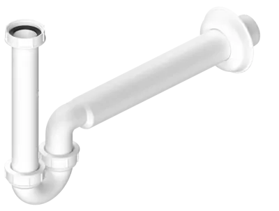 UMÝVADLOVÝ SIFÓN 5/4", NÍZKY, DN40, BIELA