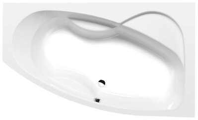MAMBA R asymetrická vaňa 160x95x44cm, biela