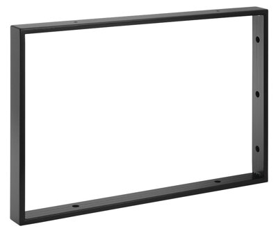 Podperná konzola 490x330x40mm, lakovaná oceľ, čierna matná