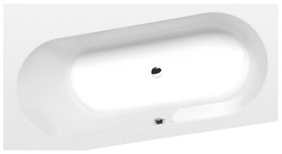 ASTRA WL asymetrická vaňa 165x90x48cm, biela