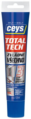 TOTAL TECH EXPRESS, lepidlo a tmel, 125ml, biela