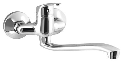AQUALINE 35 Nástenná batéria rozteč 100mm, ploché ramienko zvýšené, 220 mm, chróm