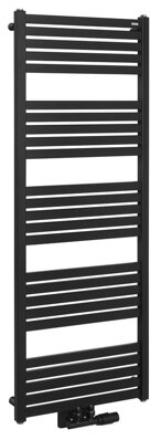 GRUNT vykurovacie teleso 500x1330 mm, stredové pripojenie, čierny mat