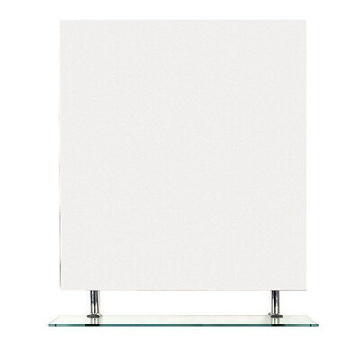 WEGA zrkadlo 800x800mm, s policou