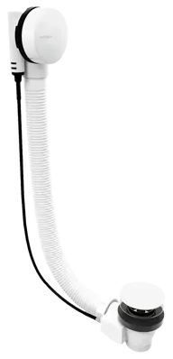 Vaňová súprava s bovdenom, dĺžka 600mm, zátka 72mm, biela