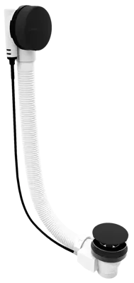 Vaňová súprava s bovdenom, dĺžka 600mm, zátka 72mm, čierna mat