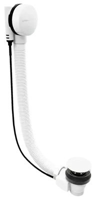 Vaňová súprava s bovdenom, dĺžka 1200mm, zátka 72mm, biela