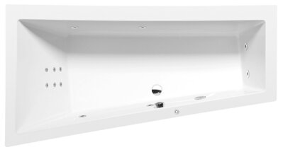 ANDRA L HYDRO hydromasážna vaňa, 180x90x45cm, biela