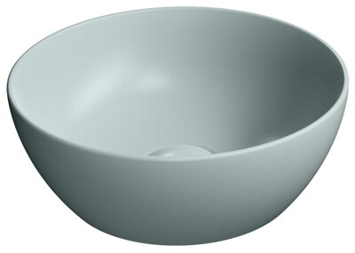 PURA keramické umývadlo na dosku, piemer 32cm, ghiaccio mat