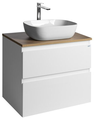ALTAIR skrinka s doskou 68 cm, biela/dub emporio