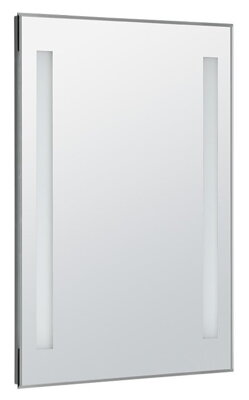 LED podsvietené zrkadlo 50x70cm, gombíkový vypínač