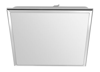 SILVER stropné LED svietidlo 28x28cm, 10W, 230V, studená biela, chróm