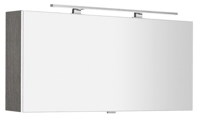 CLOE galérka s LED osvetlením, 120x50x18cm, dub strieborný