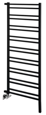 METRO SPACE vykurovacie teleso 550x1430 mm, inštalácia v priestore, čierna mat