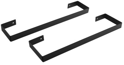 ENIS držiaky uterákov 620x40 mm, 2ks, čierna mat