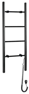 KARBO Elektrický sušiak uterákov, okrúhly, 400x1120 mm, 87 W, čierna