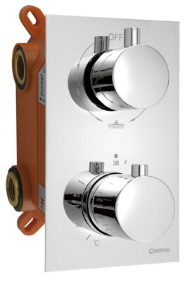 KIMURA Podomietková sprchová termostatická batéria, box, 3 výstupy, chróm