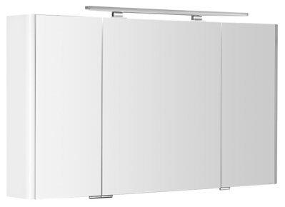 LUCIE galérka s LED osvetlením, 126x70x17cm, biela