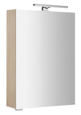 MIRRÓ galérka s LED osvetlením, 50x70x16cm, ľavá/pravá, brest Bardini