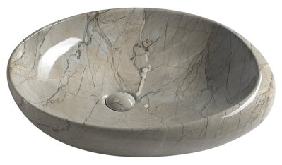 DALMA keramické umývadlo 68x16,5x44 cm, grigio