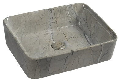 DALMA keramické umývadlo 48x13x38 cm, grigio